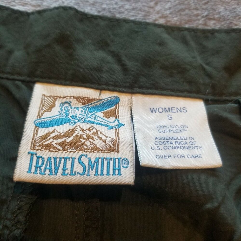 Travel Smith Women's Straight High-Rise Pants Fly Zip Pockets Gray Size Small - Picture 3 of 7
